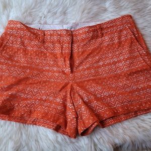 Orange Lace Shorts